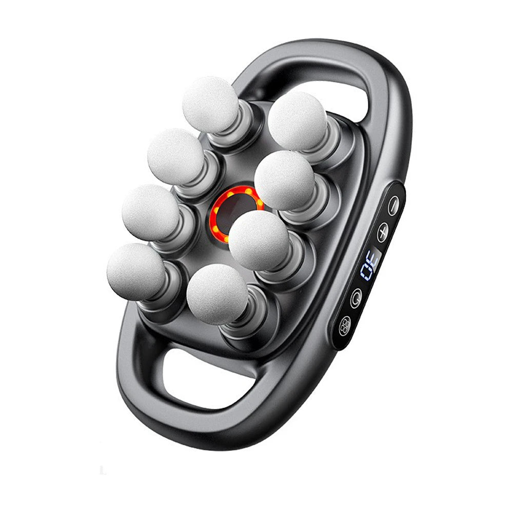 Fascia Gun 8 Heads Massage Gun Muscle Relaxation Electric Massager Body Massage Deep Tissue Muscle Relief Back Leg Neck