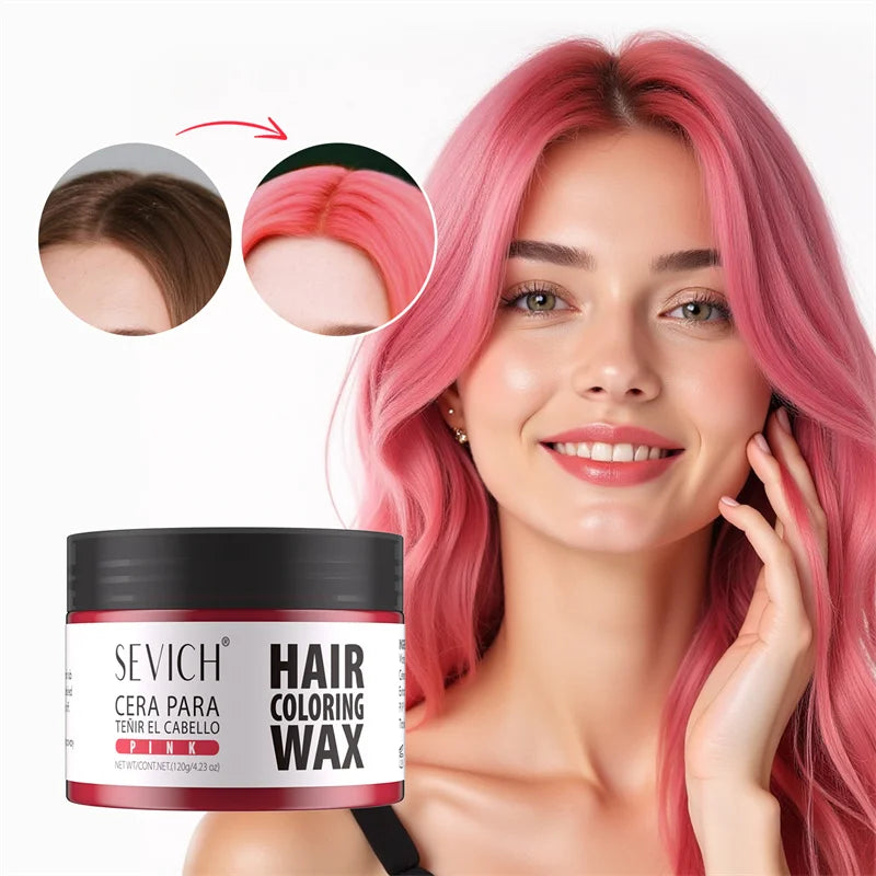 13 Colors One Time Hair Color Wax Easy To Wash Diy Long Lasting Hair Dye Mud Easy To Wash Party Hair Mud Kids Hair Colour Cream