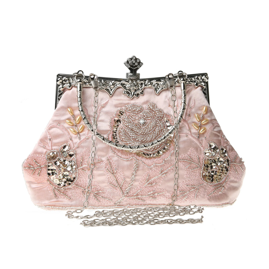 Bead Embroidery Women Evening Bag Diamonds Shell Lady Small Day Clutches Party Dinner Bag Wedding Bridal Pearl Handbags Purse