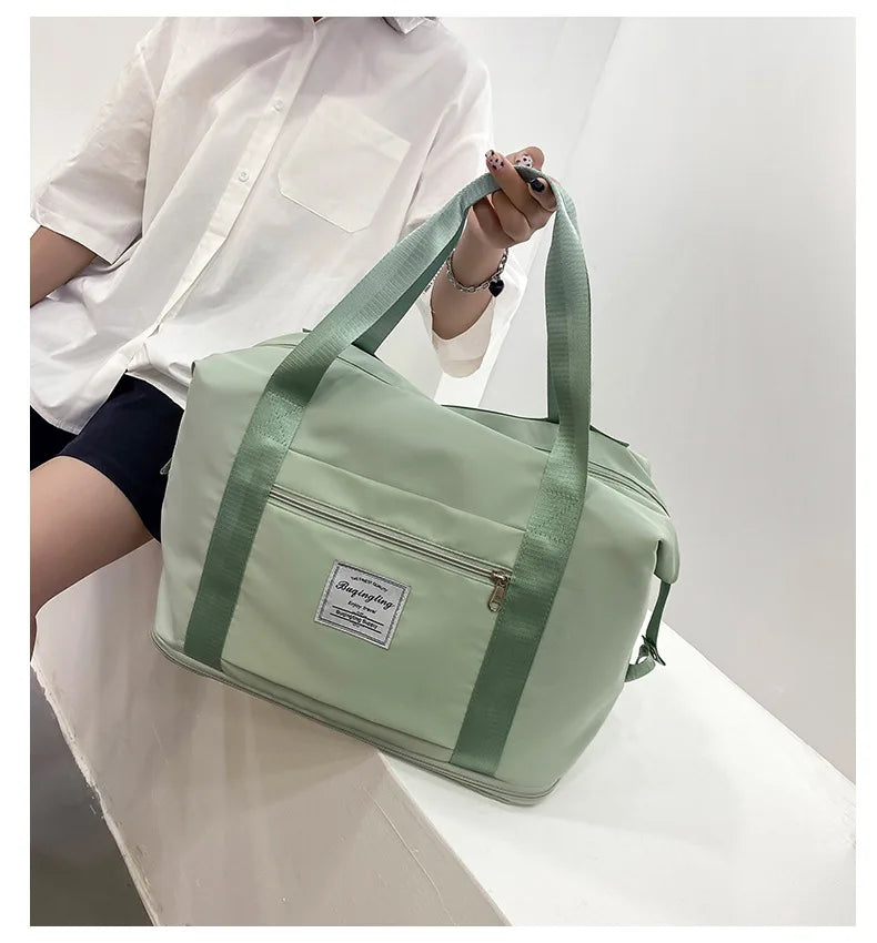 Large Capacity Expanding Double back Travel Bags Luggage Organizer Bag Handbag Waterproof Foldable Travel Clothes Storage Bag