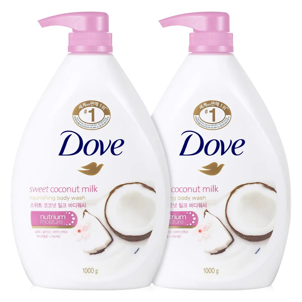 Dove Body Wash Body Cleanser 6 Types 1000ml 2-Pack
