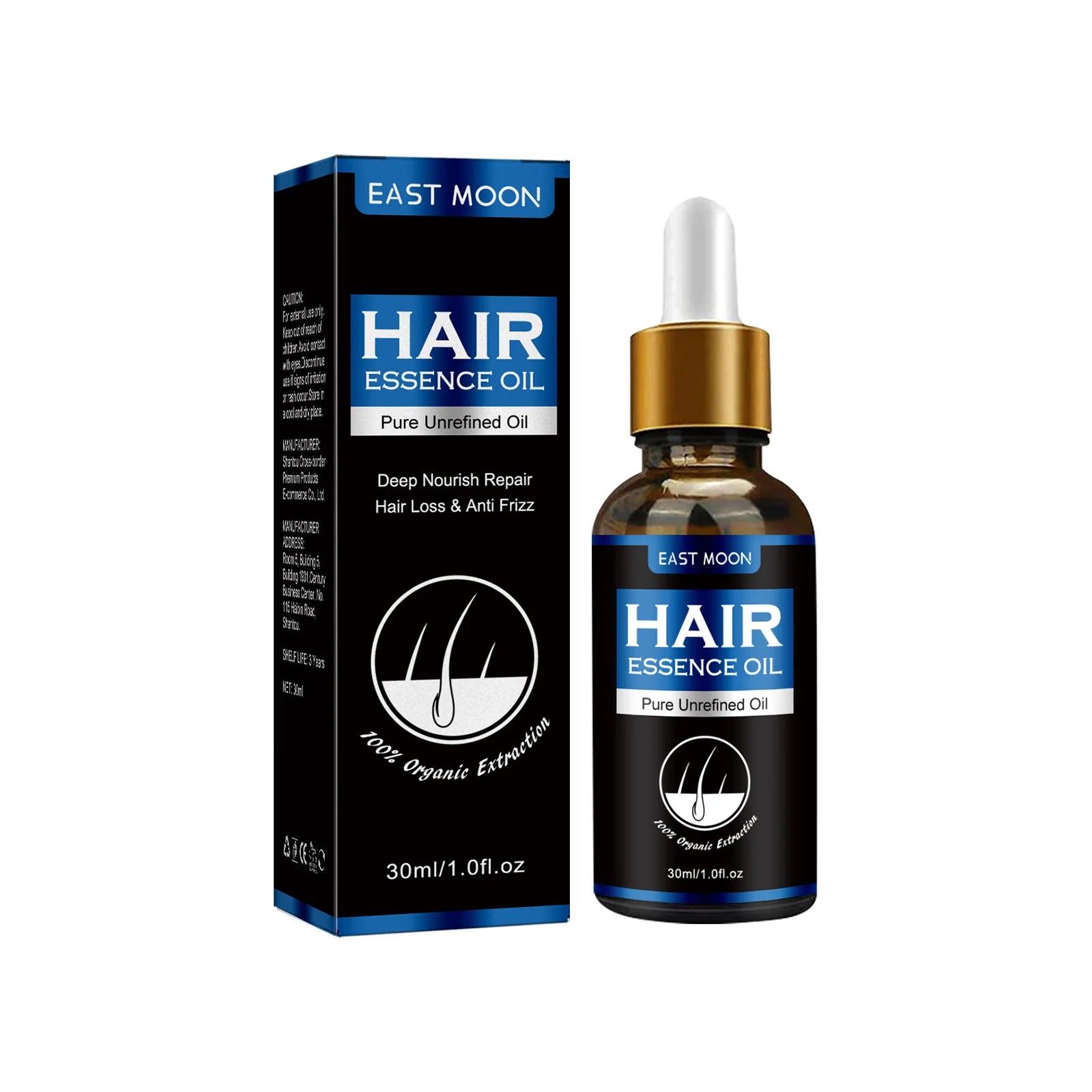 East Moon Vitamin E Hair Growth Oil – 30ml Hair Regrowth & Root-Strengthening Serum for Men