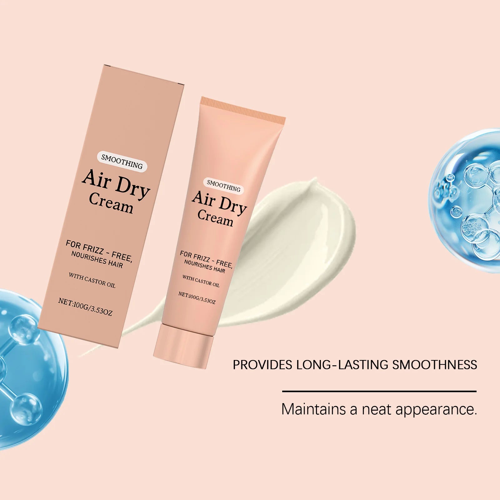 Air Dry Curl Cream – Frizz Control & Smoothing Styling Cream (100g)