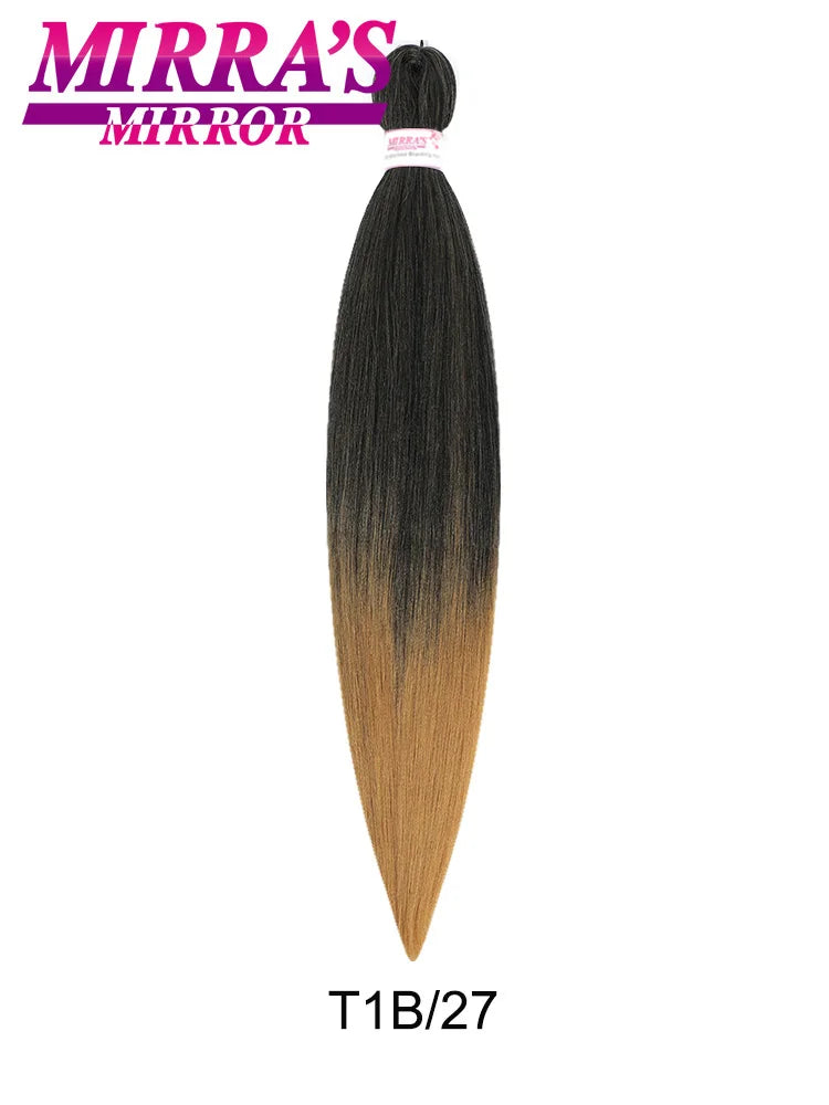 Synthetic Pre Stretched Braiding Hair Easy To Make Senegalese Box Braid Natural Soft Hair Bundles Blue Red Yellow Pink Braids