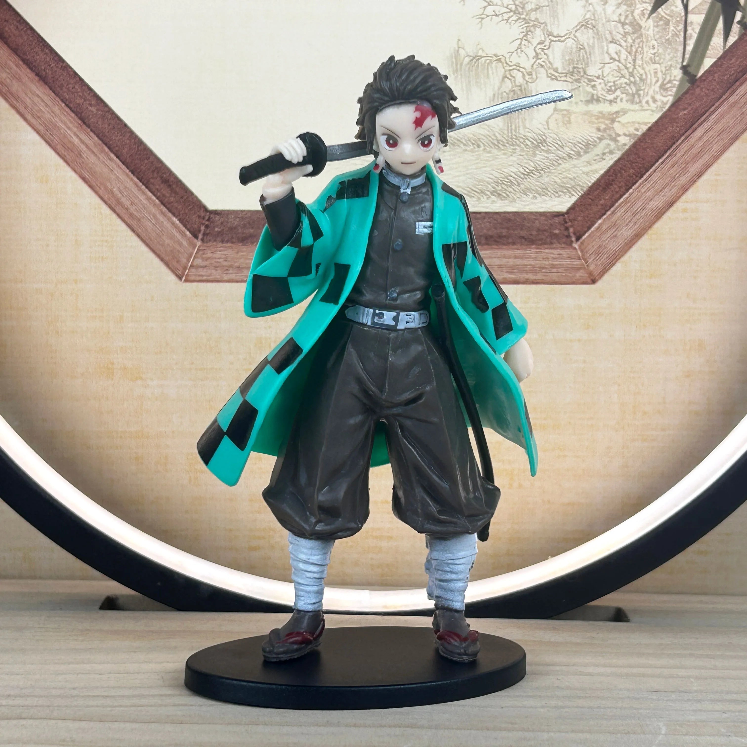 Anime Figure Demon Slayer Figures Kimetsu No Yaiba Doll Tanjiro Nezuko Zenitsu Figurine Inosuke Warrior Action Figure Model Toys