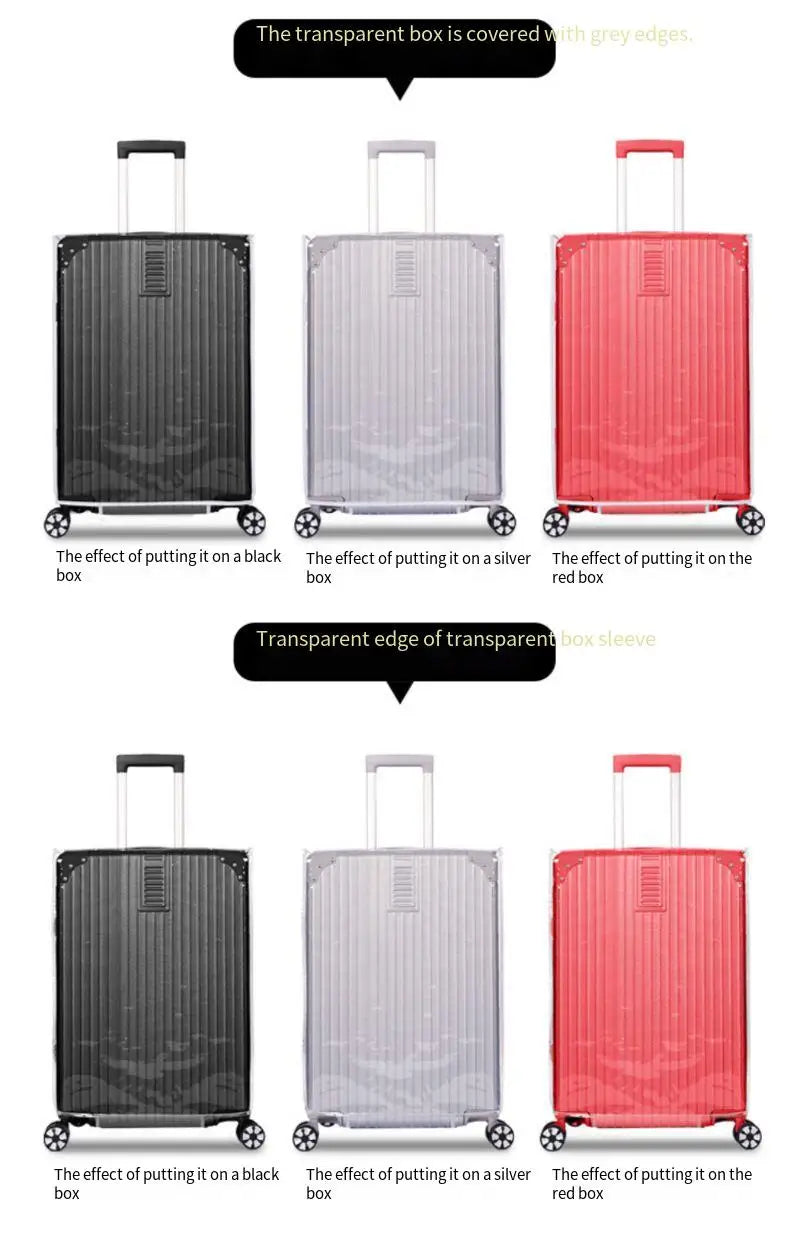 Suitcase protective cover, transparent dust-proof cover, suitcase protective cover