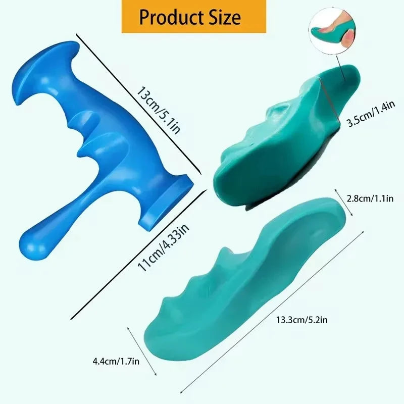 Manual Thumb Trigger Point Massager - Portable Finger Pressure Full Body Foot Back Deep Relax  Tools