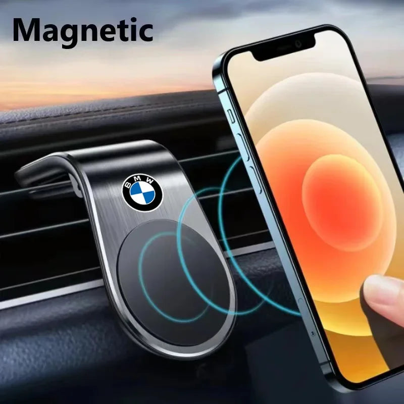 Magnetic Car Phone Holder Metal Stand Accessories For Audi Sline RS A3 A4 A6 A5 Q5 A1 Q7 Q3 Q2 Q8 A7 A8 TT S1 SQ5 RSQ3 RSQ8