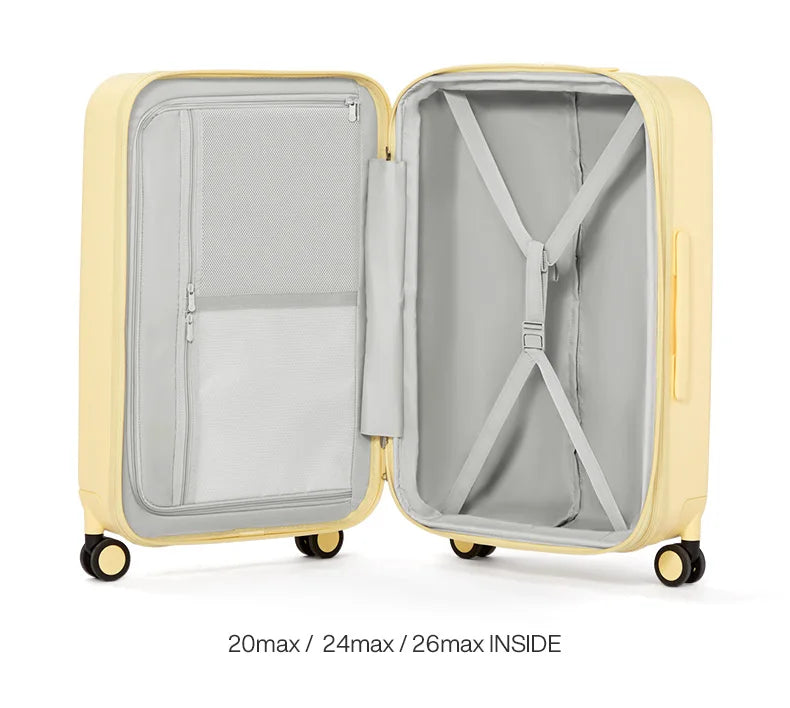 Mixi New Design Puristic Expandable Travel Luggage TSA Lock Lightweight Large Capacity PC Suitcases Spinner Wheels 20 24 26Inch