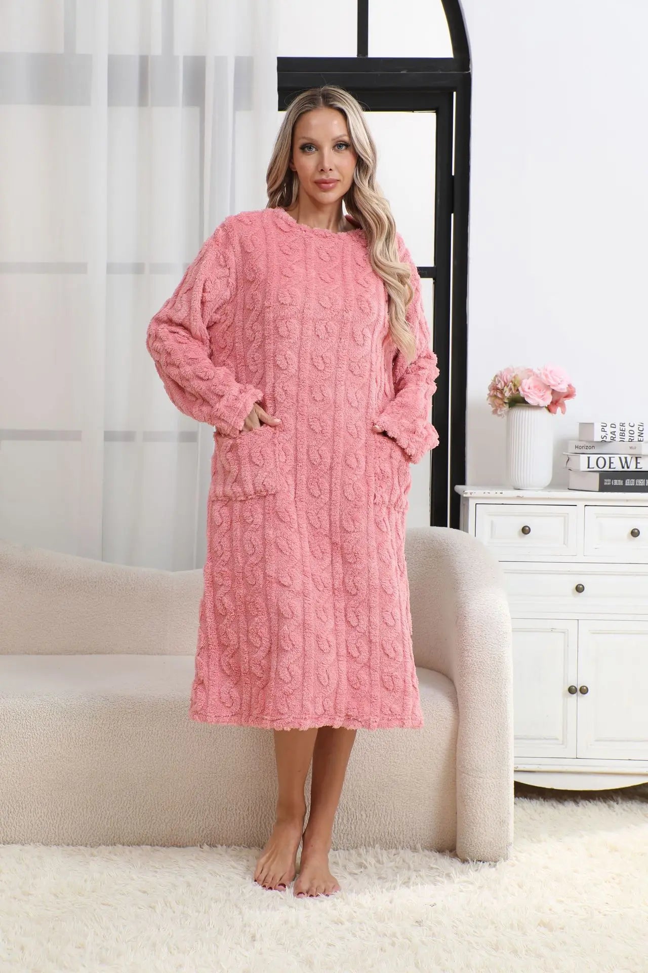 Pyjamas Women Winter Woman Pajamas Warm Women's Pajamas With Pants Pyjama Femme Ensemble Fleece-lined Set Loungewear Sets Woman