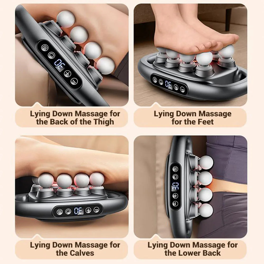 8/16Head Fascia Gun High-Frequency Vibration Body Massage Gun Back and Waist Massager Massager Neck Shoulder Massager Masajeador