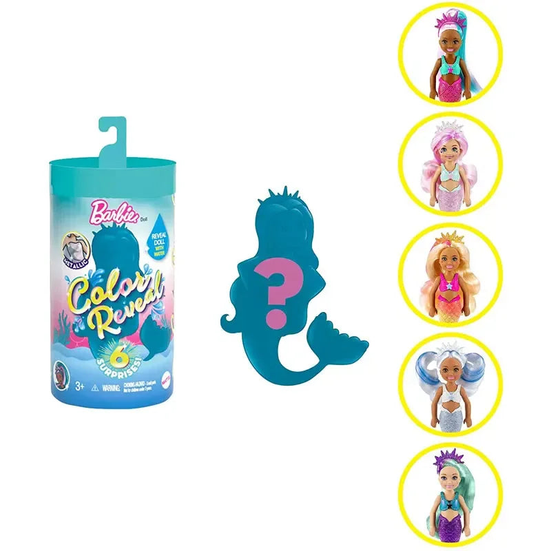 Original Barbie Color-Changing Chelsea Doll | Warm Water Surprise Toy with Belt & Accessories (GTP53 / GTP42 / GPD41)