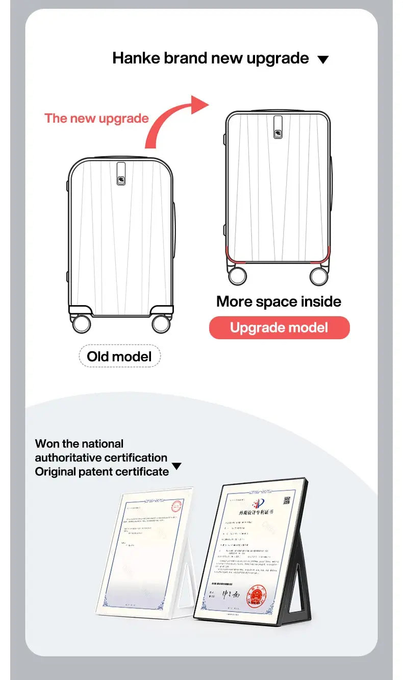 Best Spinner Luggage Suitcase PC Trolley Case Travel Bag Rolling Wheel Carry-On Boarding Men Women Luggage Trip Journey H80002