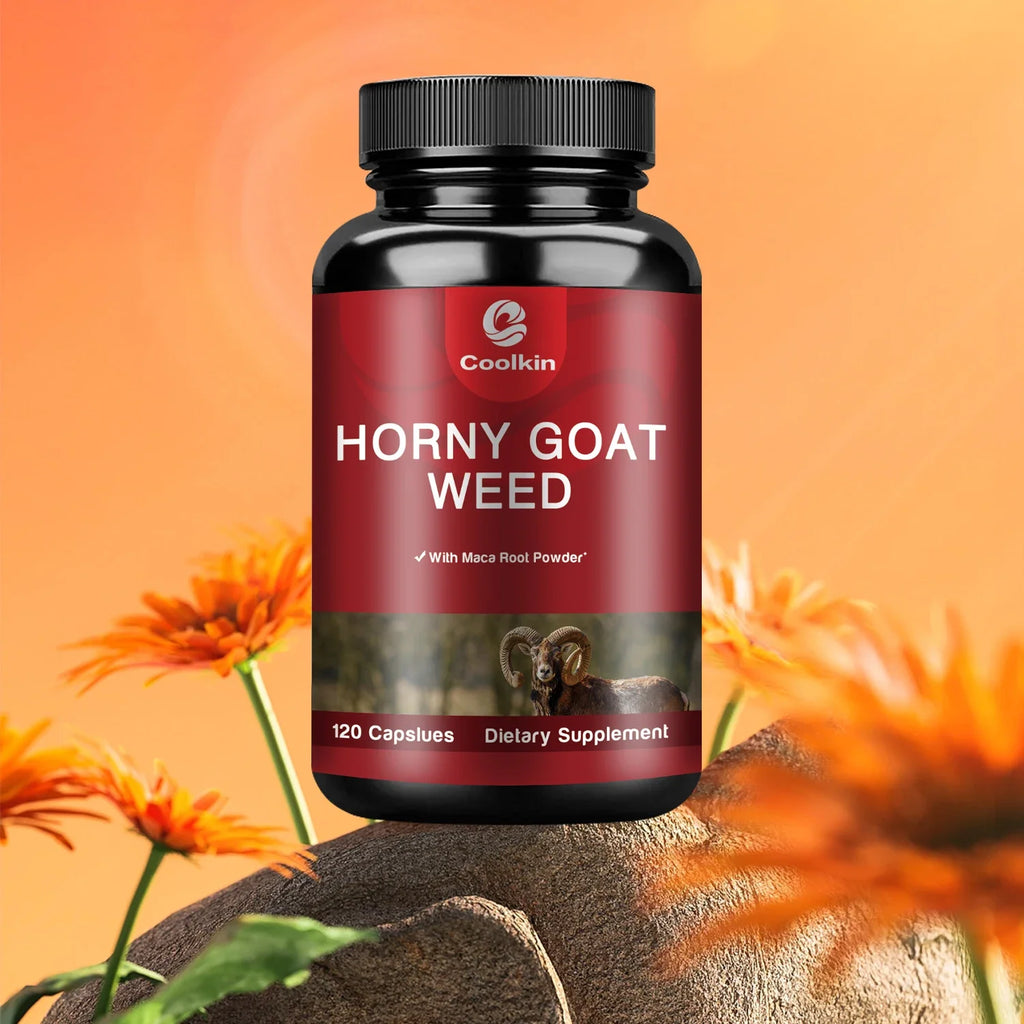 Airboy Horny Goat Weed Capsules – With Tongkat Ali, Maca & L-Arginine | Boosts Energy, Stamina & Male Performance (120 Capsules)