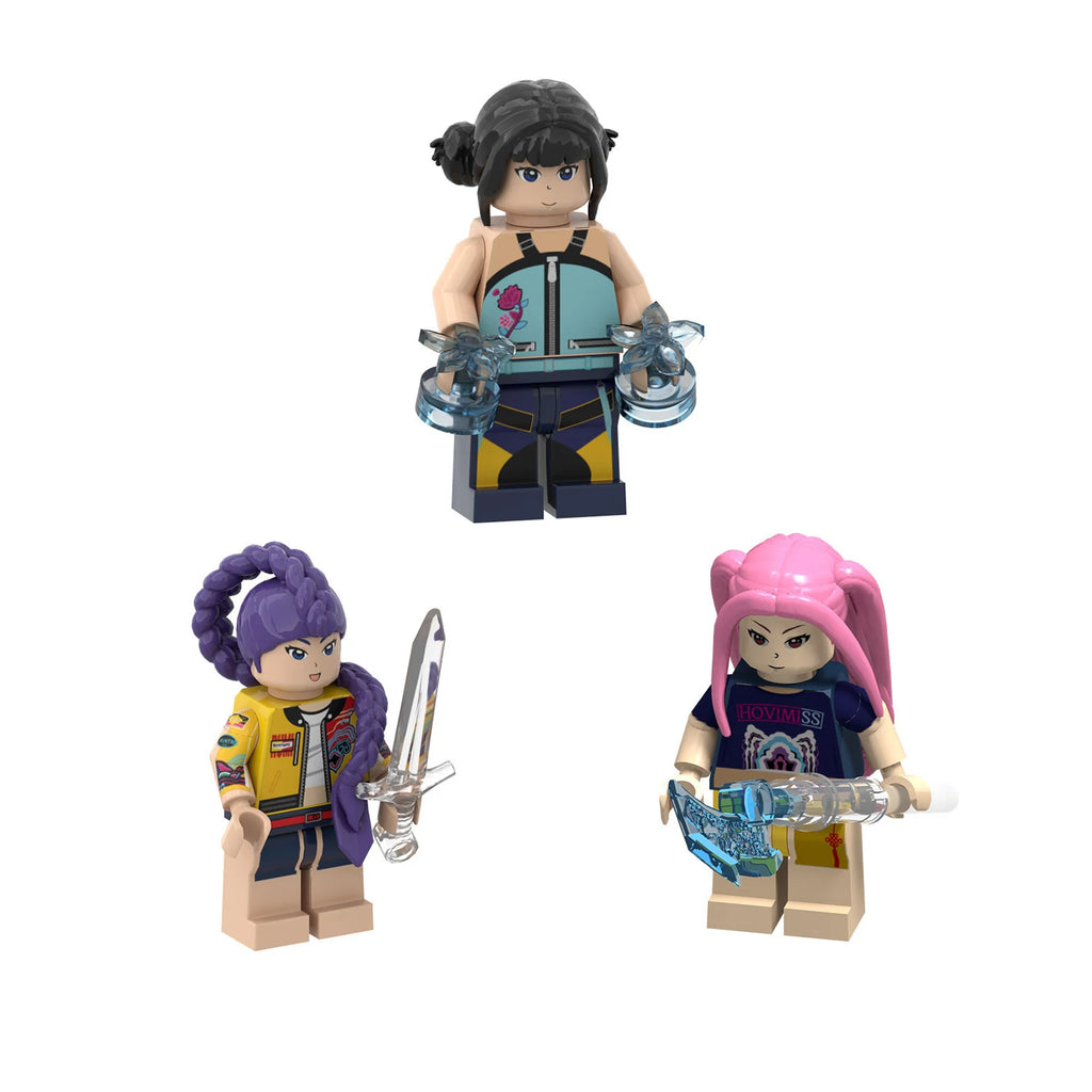 New Kpop Demon Hunters Mini Action Figure Building Blocks Toy Peripherals Desk Decoration Collection Figures Toy Christmas Gift