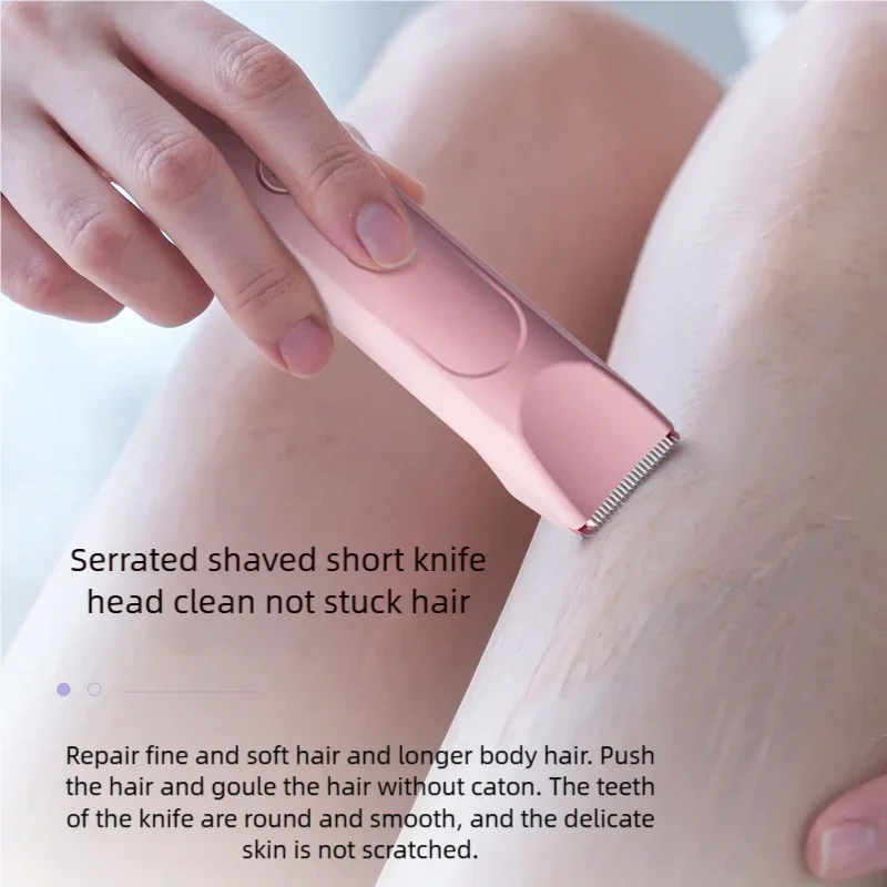 Women's Electric Shaver Epilator 2-in-1 Hair Removal Razor for Body Legs Face Mustache Bikini Trimmer - Female Personal Grooming