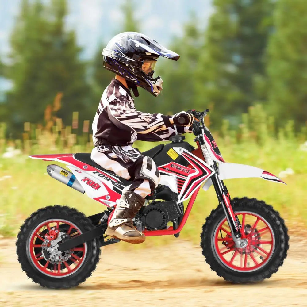 49cc 2-Stroke Kids Dirt Bike (Red)