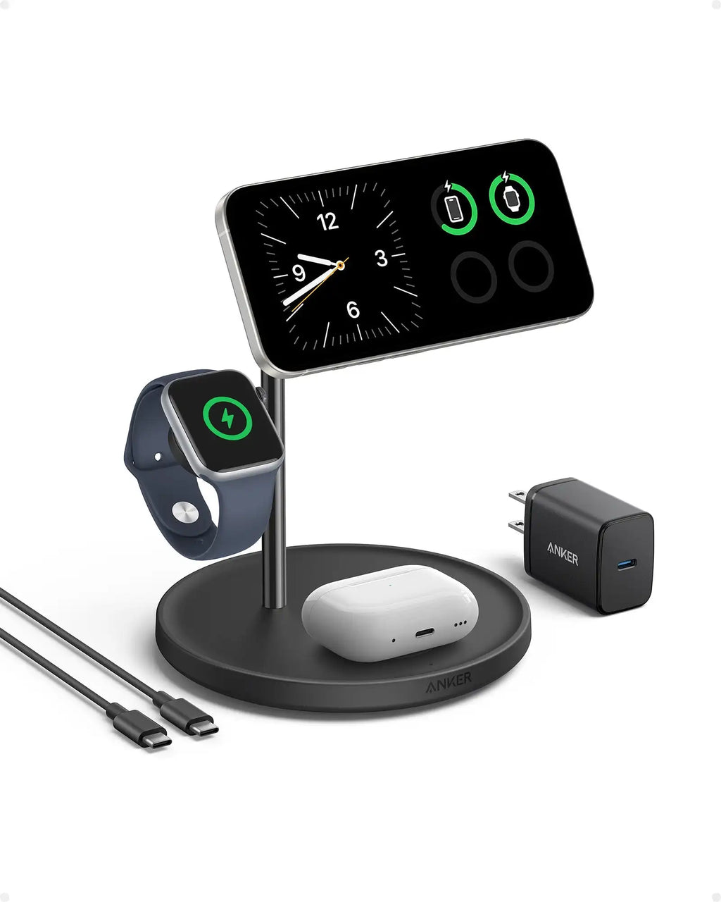 Anker MagGo Wireless Charging Station (3-in-1 Stand, A25M3)