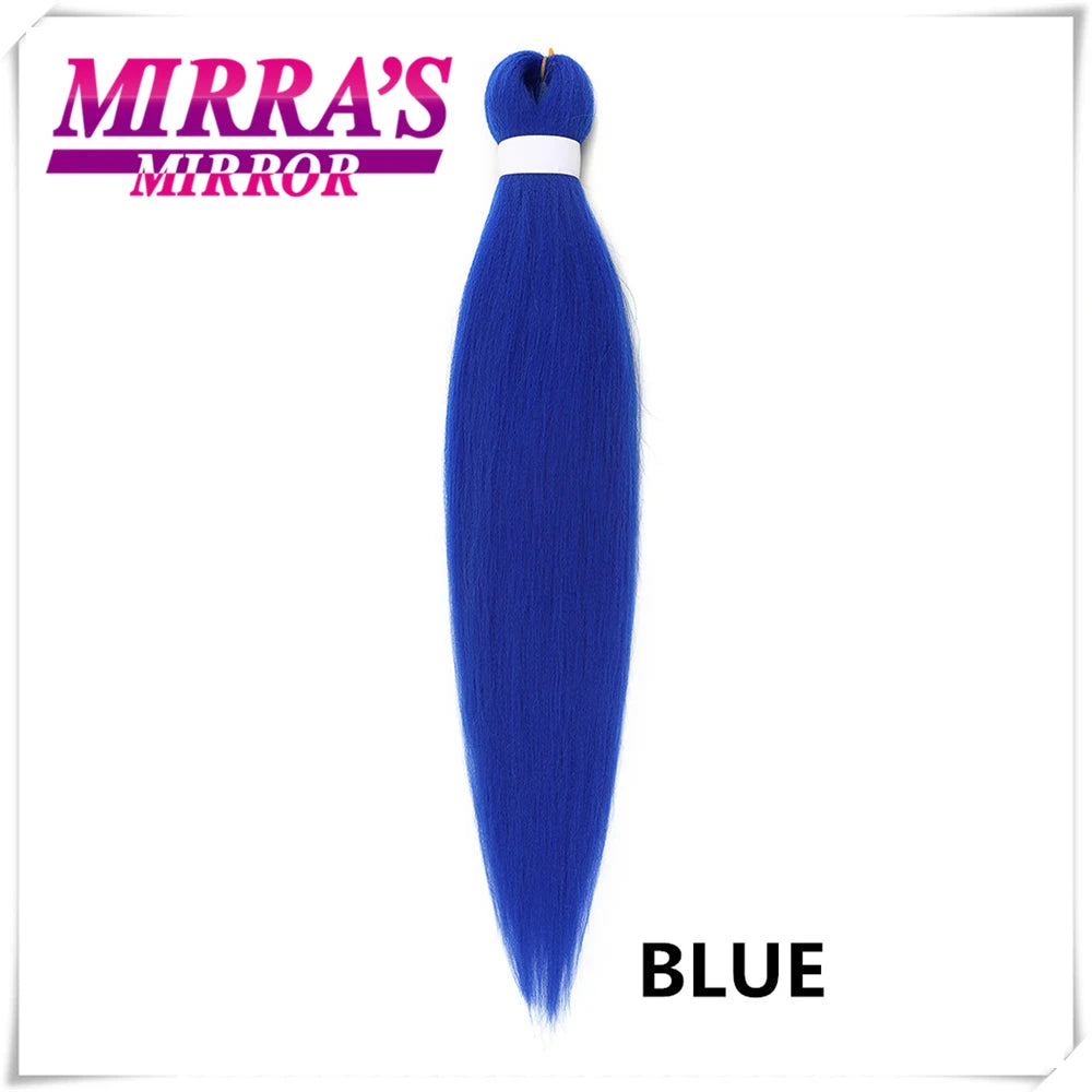 Purple Braiding Hair Extensions Pre Stretched Soft Yaki Synthetic Jumbo Braids DIY Ponytail Braid Pink Grey Orange Red Blue Hair