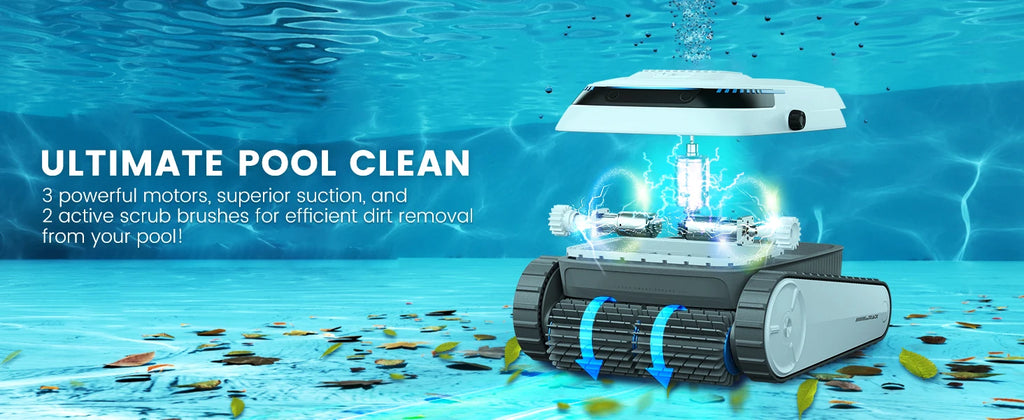 AIRROBO PC10 Cordless Smart Pool Vacuum – Floor, Wall & Waterline Cleaning Robot