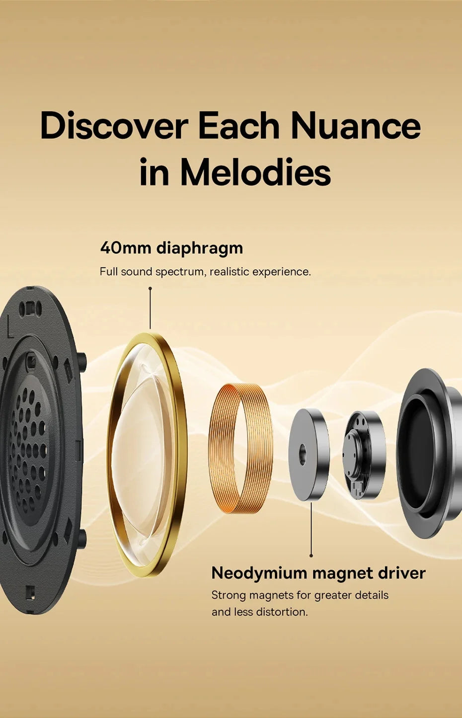 ANIVIA ANC500 Over-Ear Headphones — Hybrid ANC, BT 5.4, 60-Hour Battery