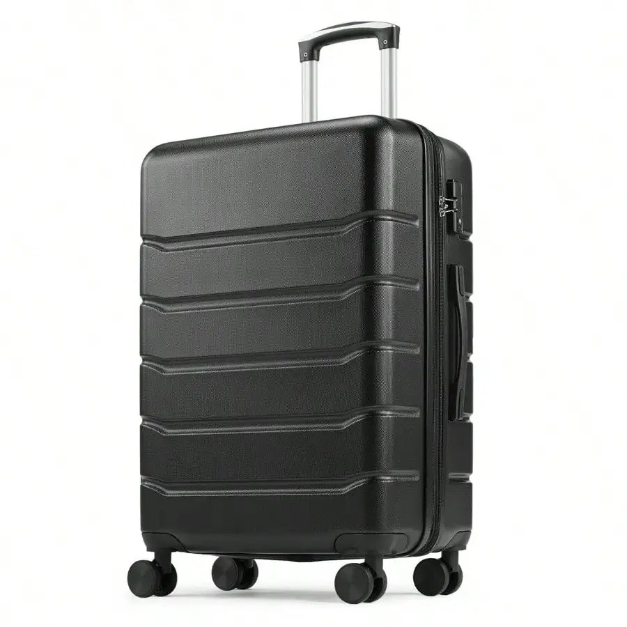 20″ Expandable Hardside Carry-On – TSA Lock, 8 Spinner Wheels (Black)