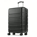20 Inch Hardside Luggage Suitcase, TSA Lock Spinner Wheel Carry On Expandable,Black