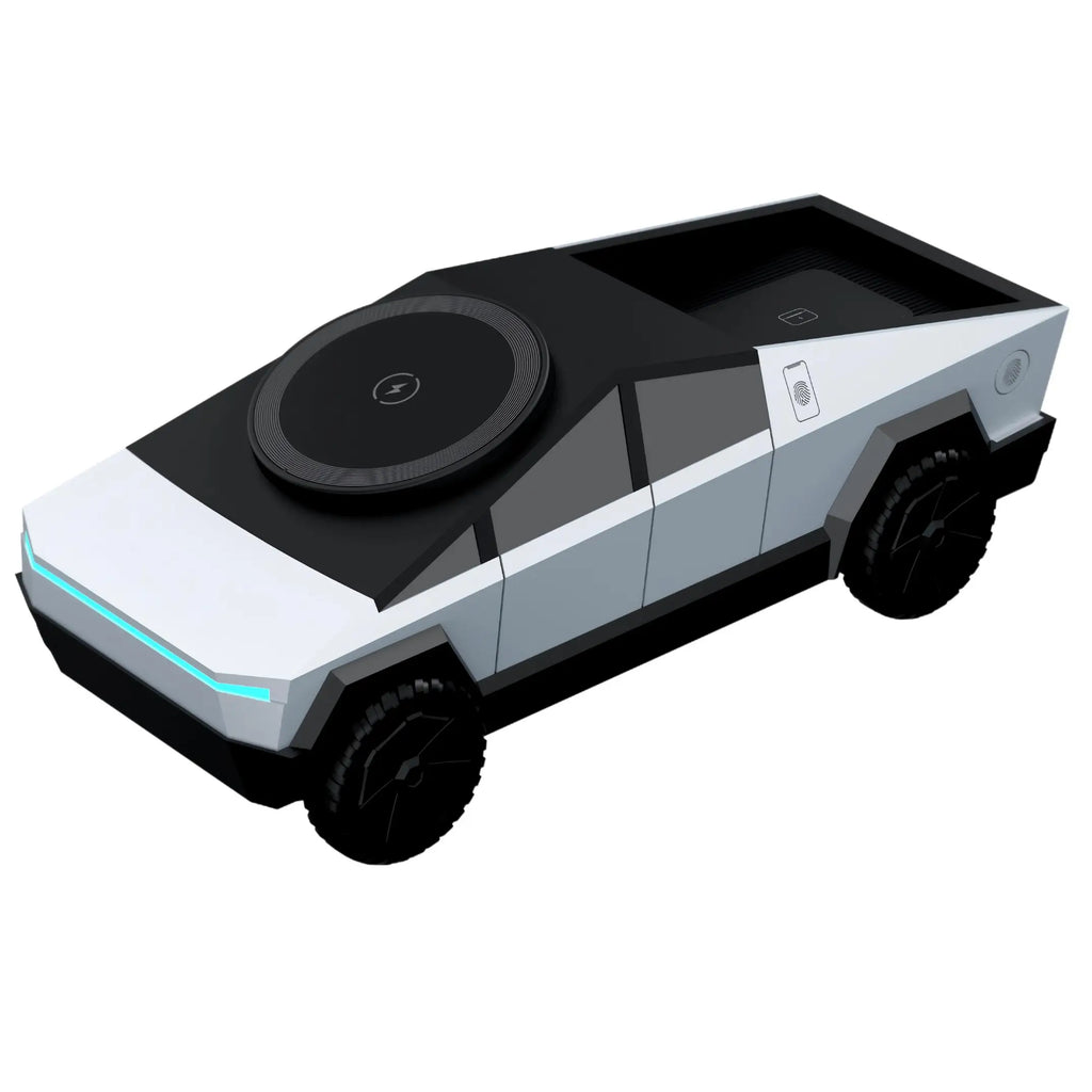 CyberDock Qi2 3-in-1 Wireless Charging Station — Desktop Stand for iPhone, AirPods & Watch