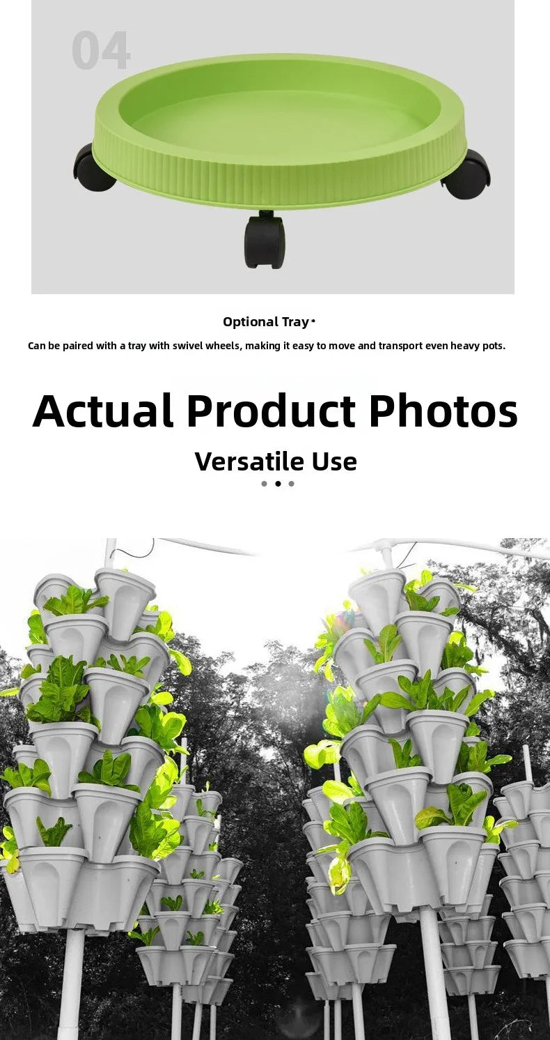 Plastic Flower Pot Multi-Layer Planting Box