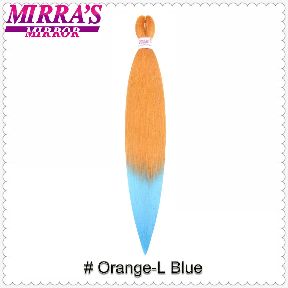 Corlorful Synthetic Jumbo Braids Hair Extensions 28 Inch Braiding Hair Pre Stretched Yellow Blue Green Red Pink Purple Braids