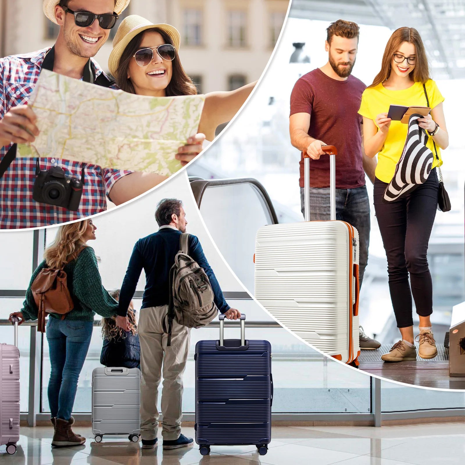 2024 New Design Travel Suitcase Rolling, Women Men Carry on Travel Trolley Case 20 Inch, Boarding Cabin Luggage Suitcase 24 28''