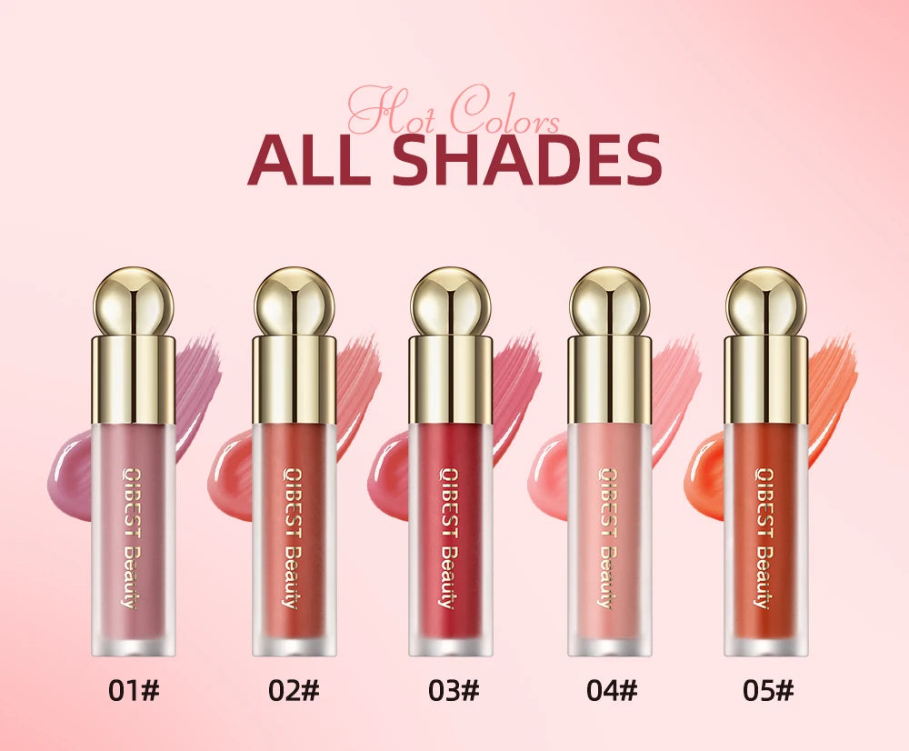 QIBEST Cushion-Applicator Liquid Blush (Waterproof, Soft-Matte)