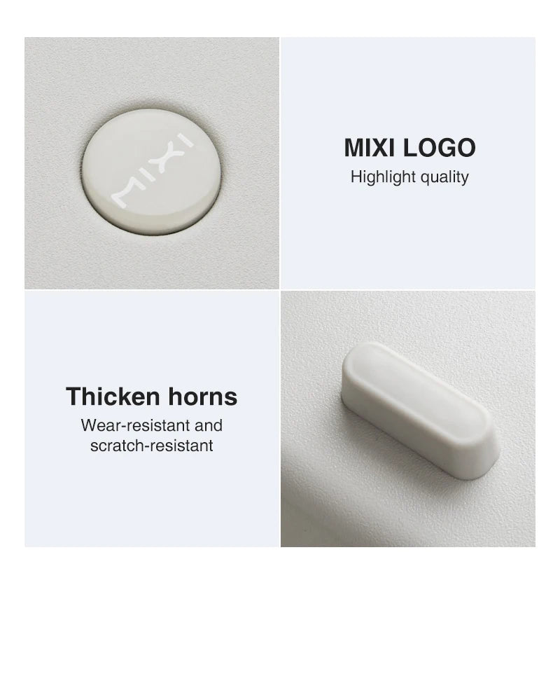 Mixi M9260 Aluminum-Frame PC Carry-On | Full-Front Quick Access, TSA Lock, 8 Spinner Wheels (18/20/24″)