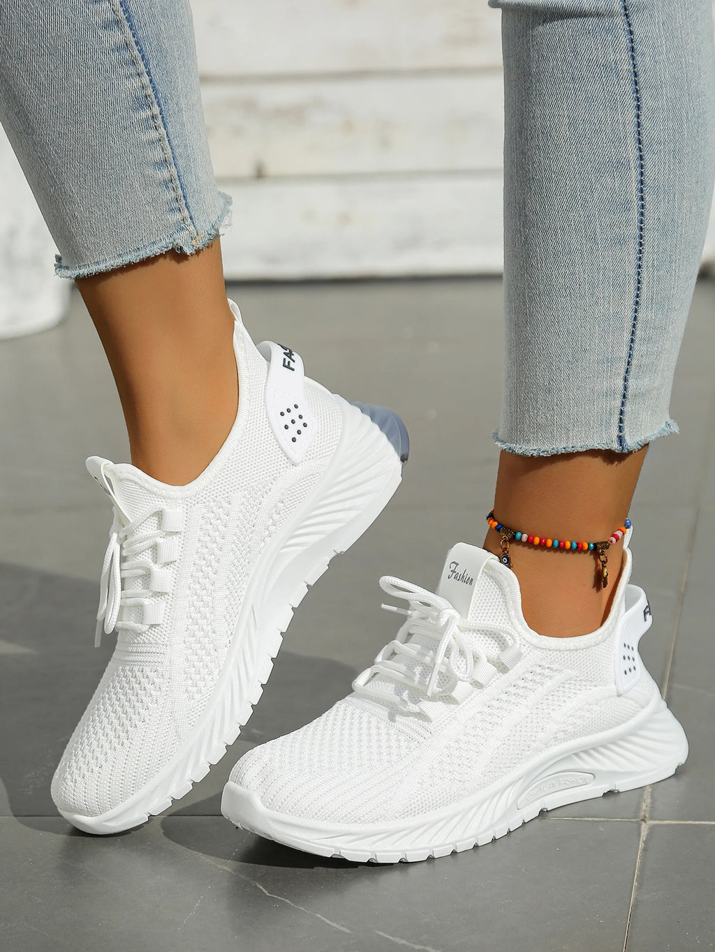 Women’s Casual Fly-Weaving Sneakers (SA1806) — Lightweight, Breathable Lace-Up | Fall 2025 Trend
