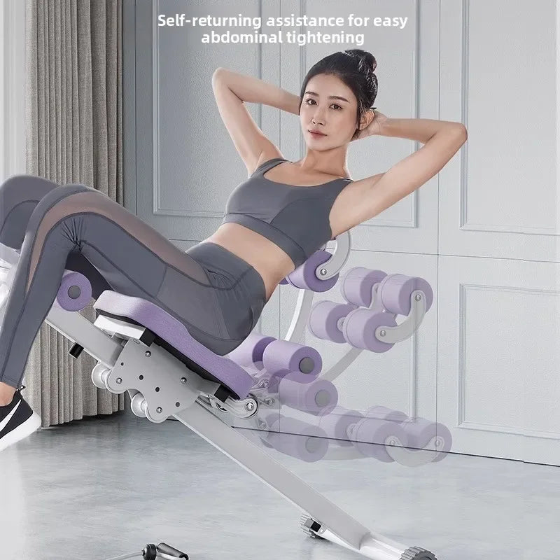 Fitness Body Shaping Machine Multifunctional Home Gym  Abdominal Waist Trainer Knee-Friendly Sliding Rail for Core & Leg Workout