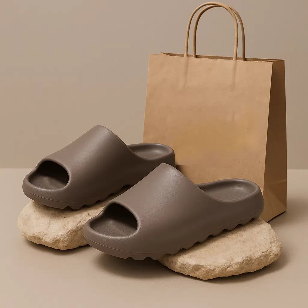 Coconut Slippers Cloud Thick-soled Sandals Summer Fashion Soft Bottom Beach Men Slippers Women's Sandals EVA Slides