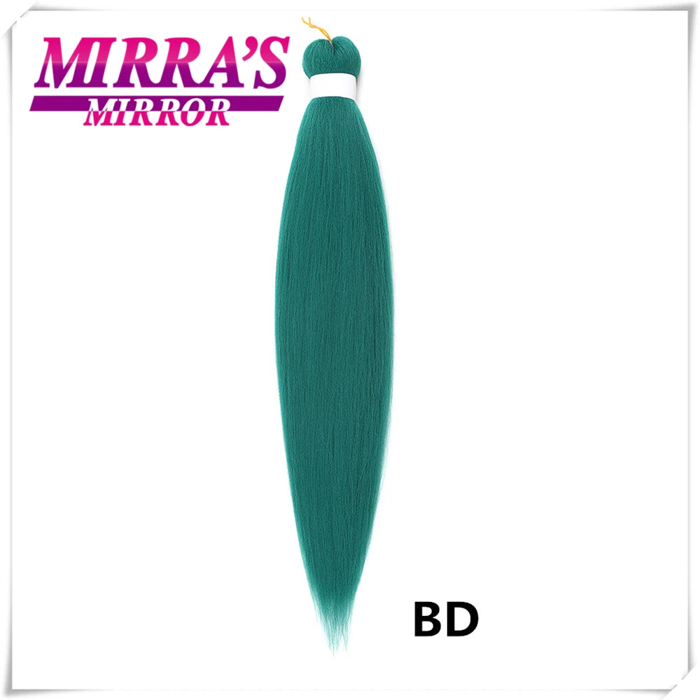 Purple Braiding Hair Extensions Pre Stretched Soft Yaki Synthetic Jumbo Braids DIY Ponytail Braid Pink Grey Orange Red Blue Hair