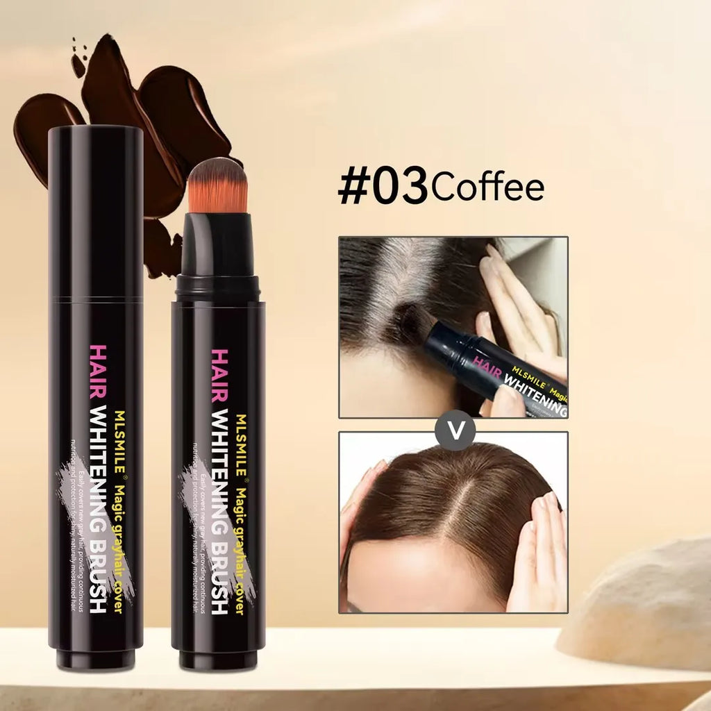 Hair Dye Pen Hair Root Touch Up Black Brown Hair Color Stick Disposable Hair Dye Cream Brush Easy To Carry Magic Stick