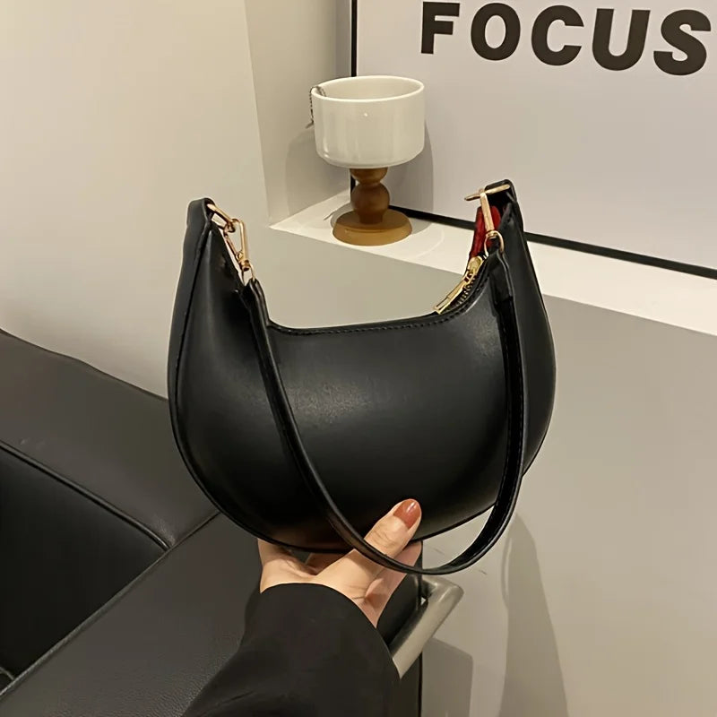 Women's Bag Shoulder Bags Women Moon-shaped Baseball NEW Fashion Luxury Women's Single Shoulder Bag