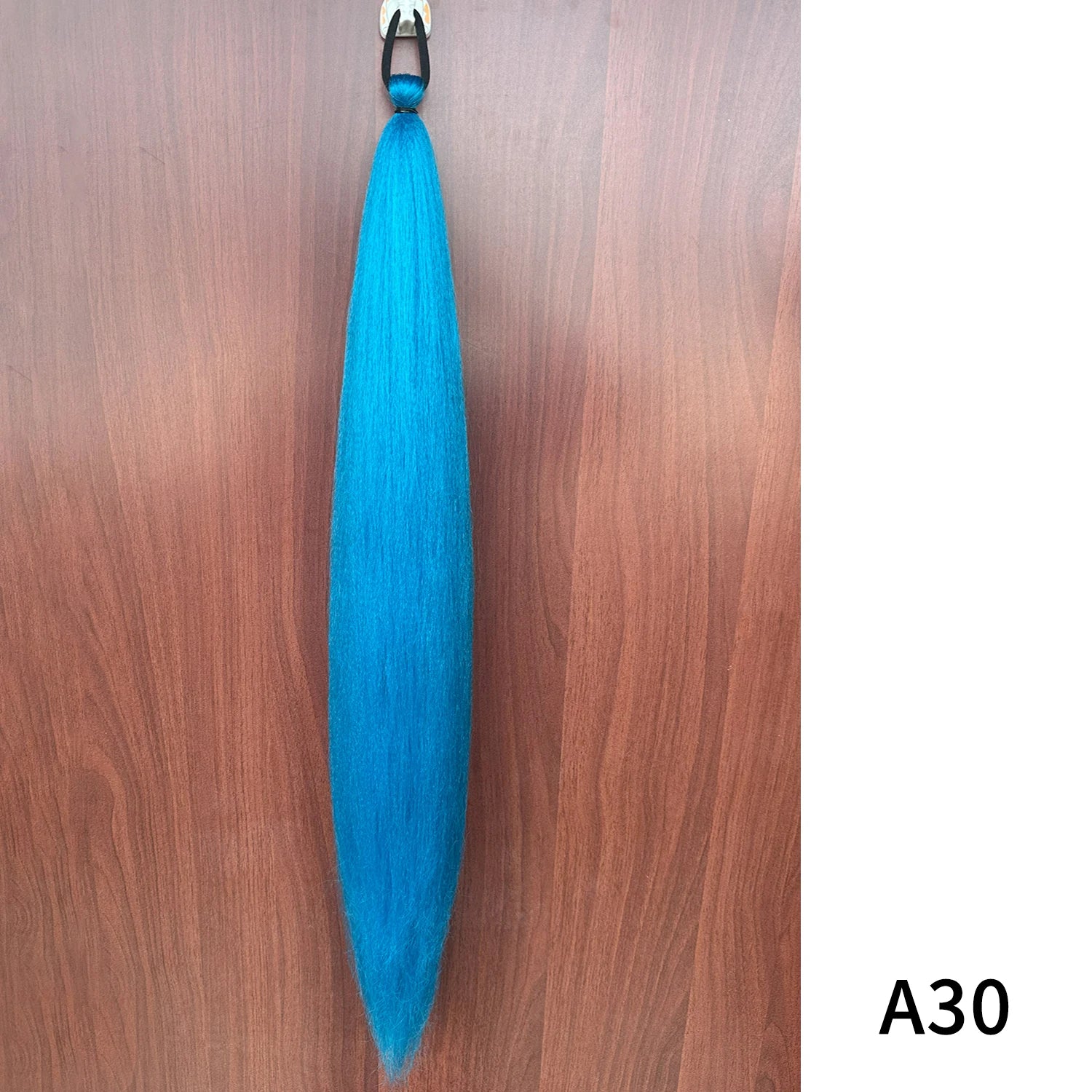 Synthetic Purple Ponytail Extension with Rubber Band Long Straight DIY Braided Pony Tail Hairpiece Women Hair Accessories