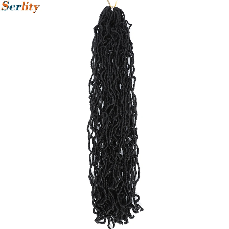 Serlity Faux Locs Extensions — 36"/24"/18" Soft Goddess Dreadlocks Crochet Hair