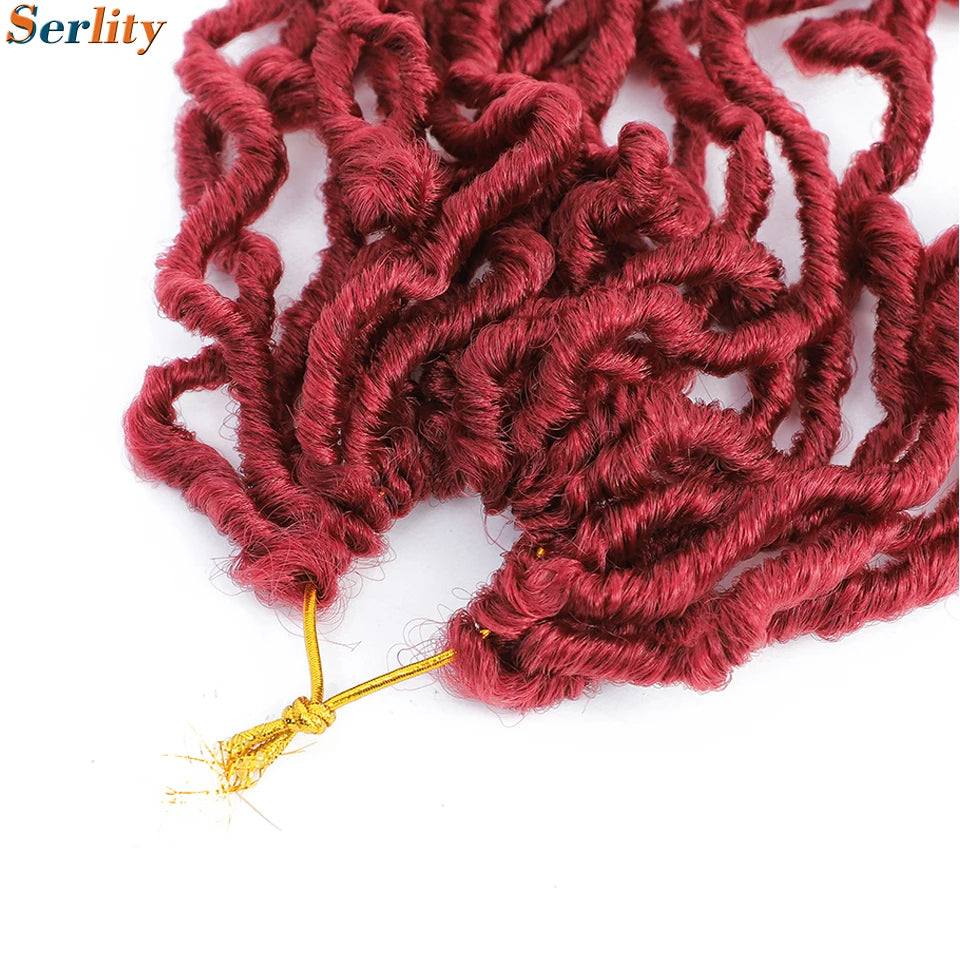 Serlity Faux Locs Extensions — 36"/24"/18" Soft Goddess Dreadlocks Crochet Hair