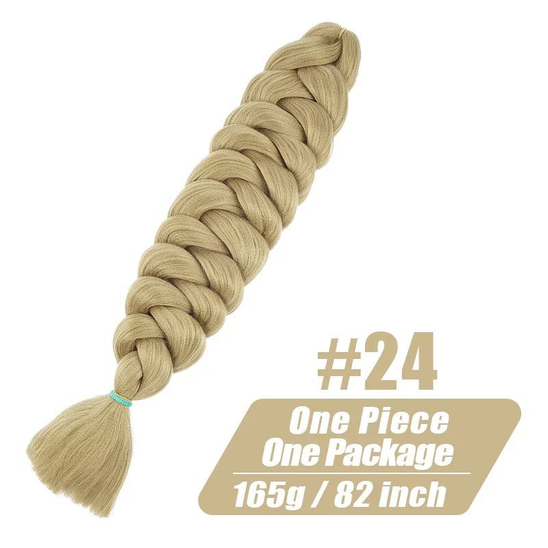 High-end Wigundle Kanekalon Crochet Hair Braiding Hair Extensions For Women Jumbo Braids Pre Stretched Synthetic Hair X pression