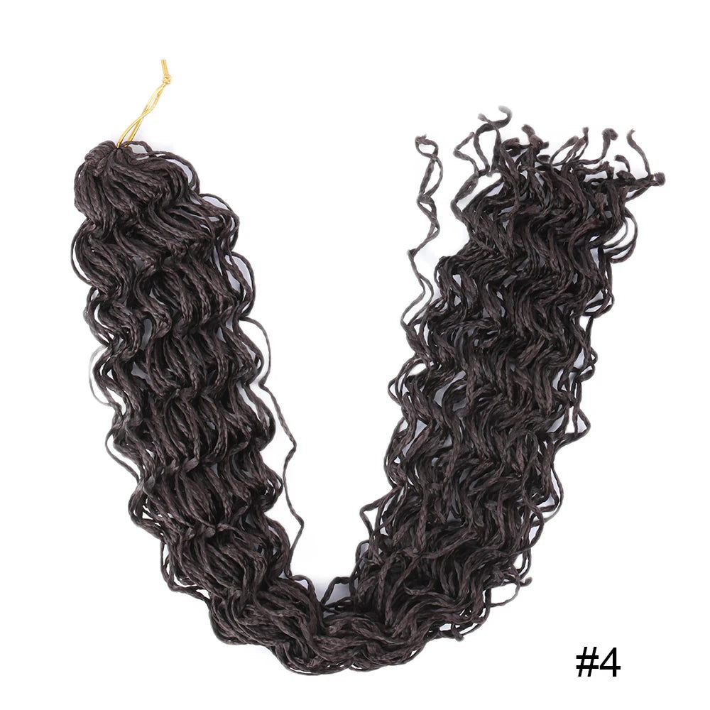 Zizi Braids Crochet Box Braids Twist Synthetic Braiding Hair Extensions 20-25 roots/Pack Pink White Purple Bug Gray 613 Luoyudu