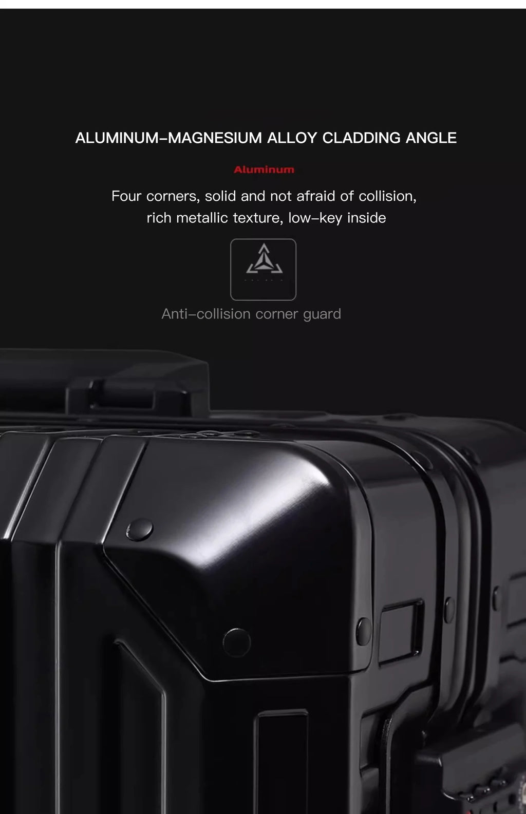 20"24"28" Inch Aluminum Trolley Suitcase Waterproof Metallic Cabin Luggage Trolly Bag With Wheels