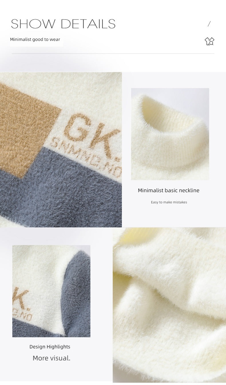 Teenager Half-High Collar Students Warm-Keeping Top Base Shirt