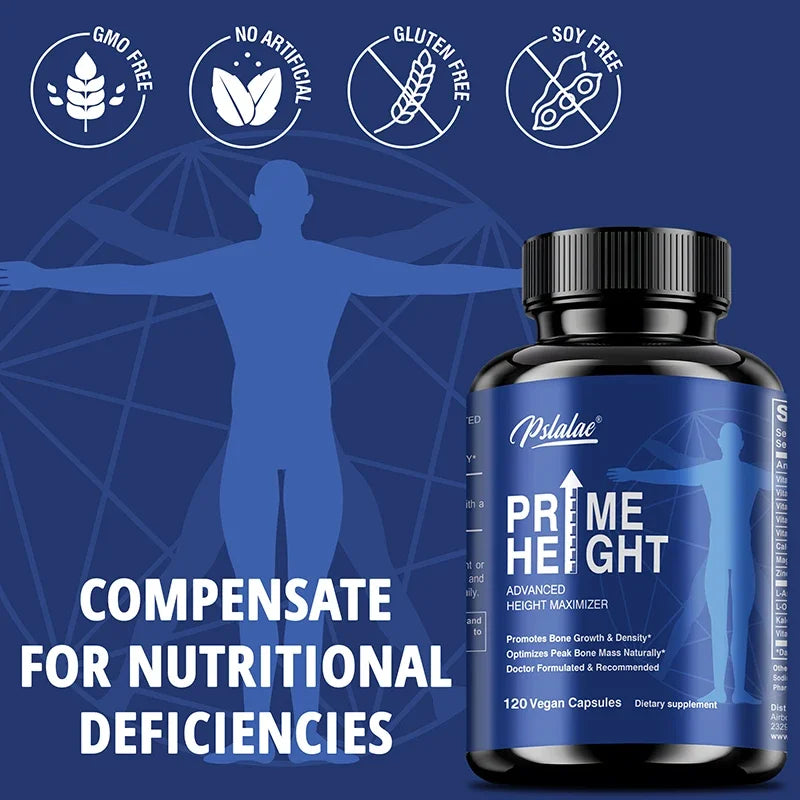 Pslalae Prime Height — Advanced Bone & Growth Support (120 Capsules)