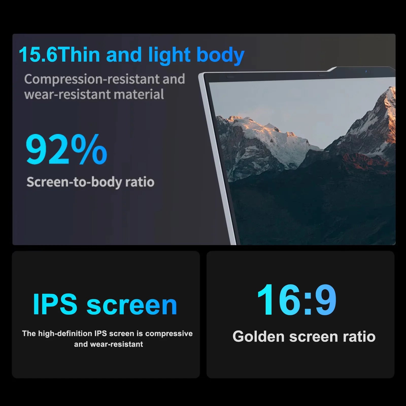 Erilles 15.6″ Laptop — Intel Core i7-6500U, 16GB DDR4, 1TB SSD, FHD IPS Display, Fingerprint Unlock, Backlit Keyboard, Windows 11