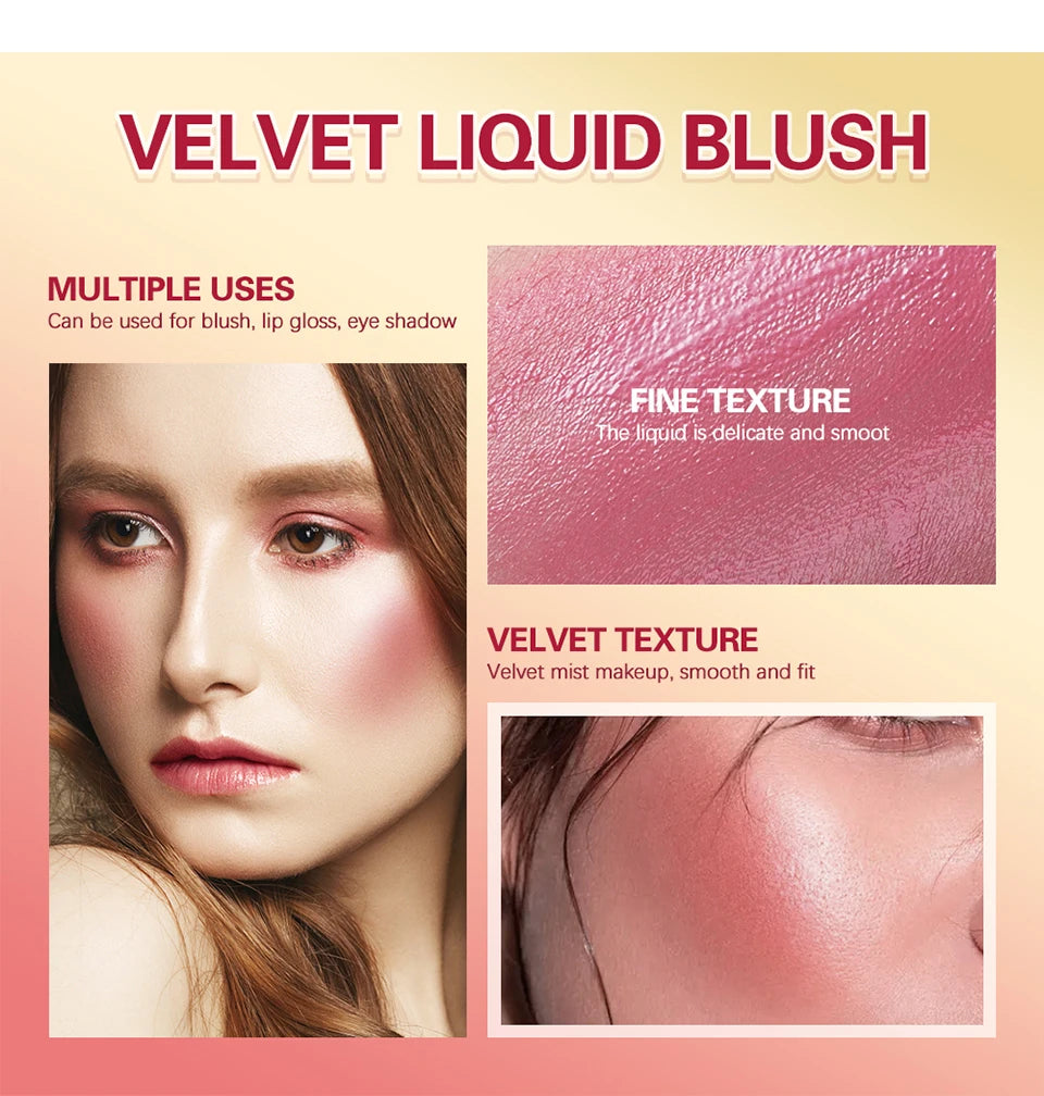 ibcccndc Velvet Liquid Blush — Natural-Looking Cheek Tint