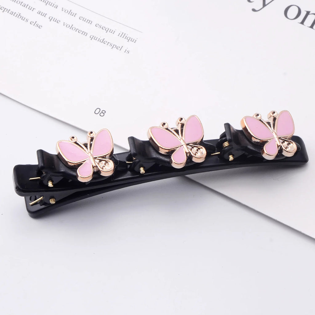 Butterfly Braided Hair clip for women elegant temperament Side Clip Fashion Girl Hairpin Hair Accessories duckbill clip